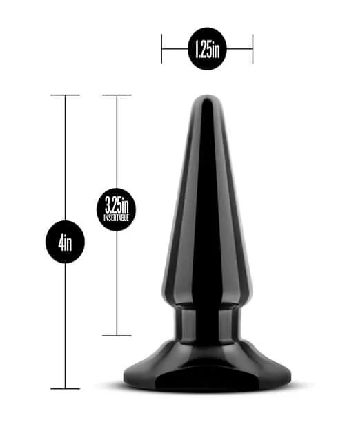Anal Blush Novelties Anal Adventures Easy Plug Black Your Gateway to New Sensations