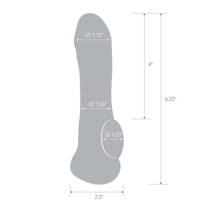 Blue Line Men Male Sex Toys 625 Transparent Penis Enhancing Sleeve Extension