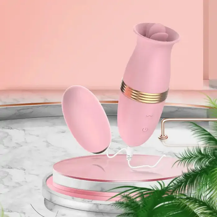 Female Sex Toys Roomfun Oral Sex Licking Tongue Stimulator Clit Vagina G Spot Vibrator ROOMFUN