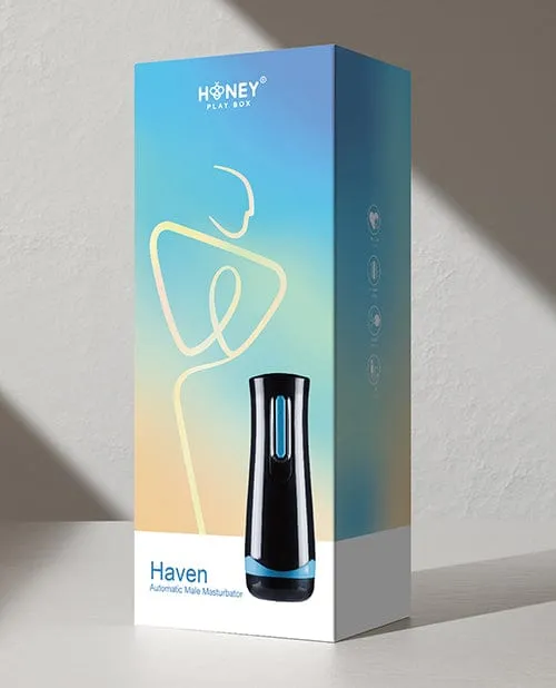 Haven Automatic Male Masturbator With Sucking Penis Sleeve Black Honey Play Box Male Sex Toys Haven Automatic Male Masturbator With Sucking Penis Sleeve Black Honey Play Box Male Sex Toys