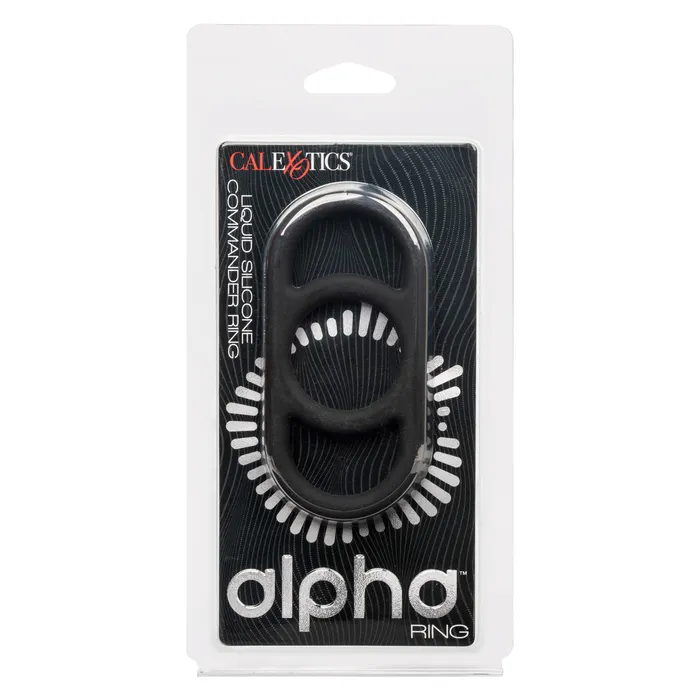 Male Sex Toys Calexotics Alpha Liquid Silicone Commander Ring Black Male Sex Toys Calexotics Alpha Liquid Silicone Commander Ring Black