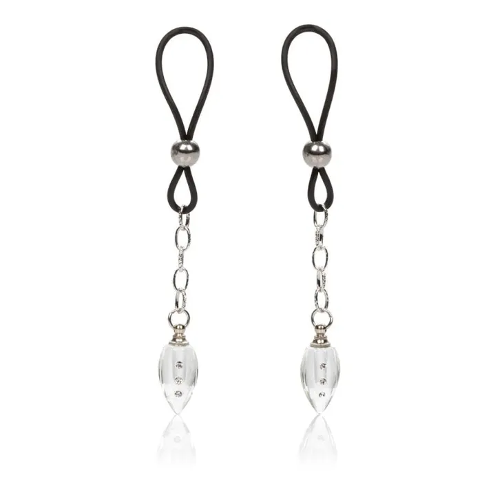 Nipple Play NonPiercing Nipple Jewelry Crystal Teardrop CalExotics Couples Nipple Play NonPiercing Nipple Jewelry Crystal Teardrop CalExotics Couples