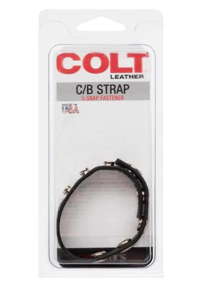 Colt Leather CB Strap Adjustable 5 Snap Cock Ring Colt Male Sex Toys