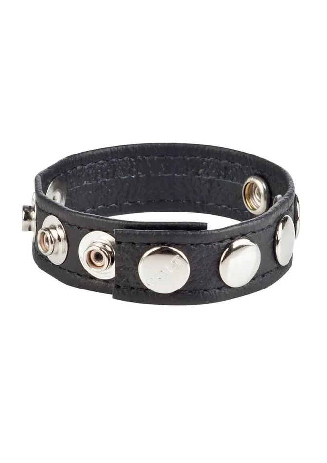 Colt Leather CB Strap Adjustable 5 Snap Cock Ring Colt Male Sex Toys