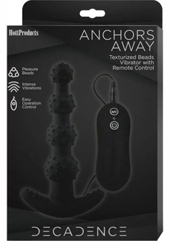 Decadence Anchors Away Silicone Vibrating Butt Plug with Remote Control Decadence Male Sex Toys