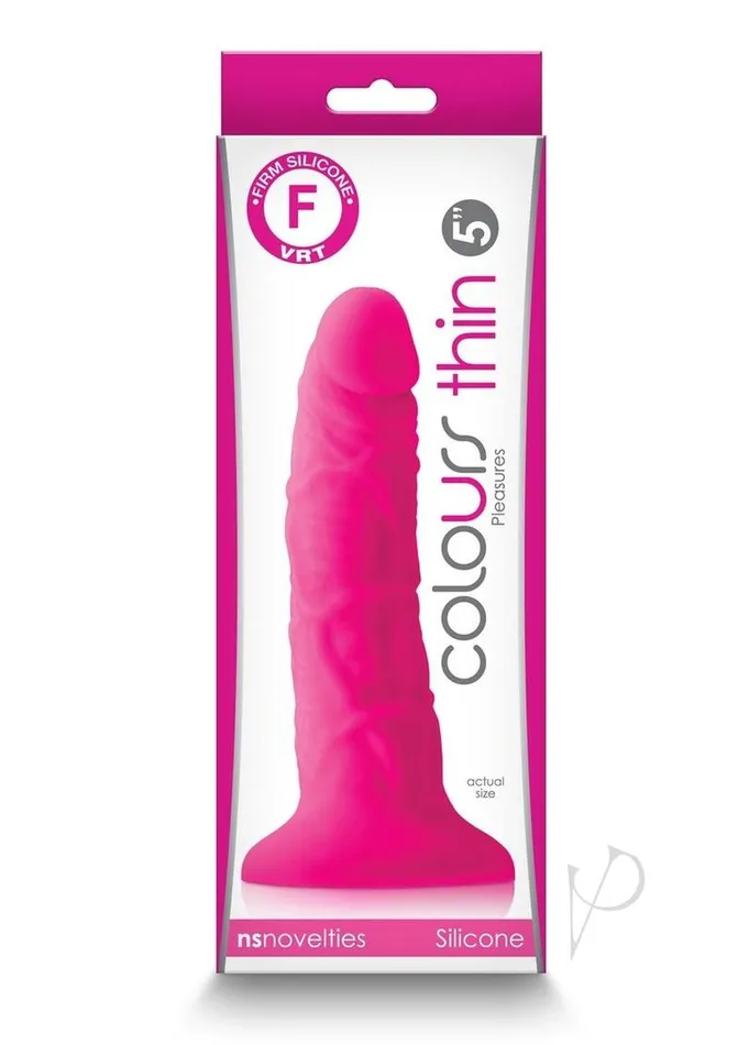 Dildos Colours Pleasures Silicone Thin Dildo Colours