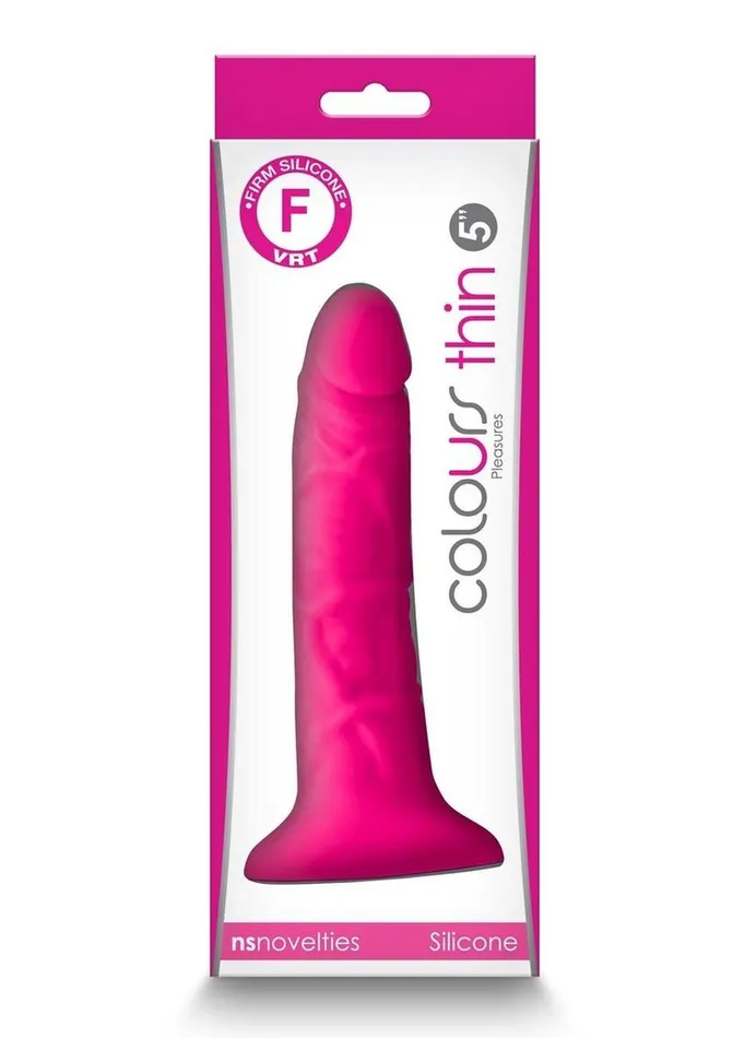 Dildos Colours Pleasures Silicone Thin Dildo Colours