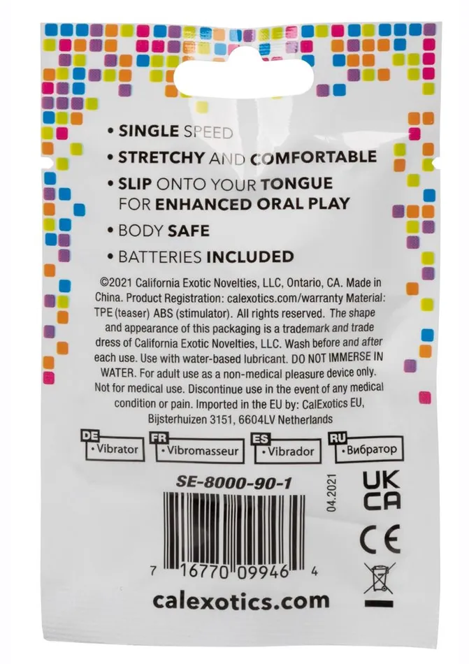 Fun Packs Foil Pack Vibrating Tongue Teaser Female Sex Toys