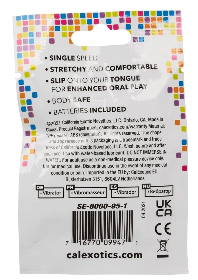 Fun Packs Foil Pack Vibrating Tongue Teaser Female Sex Toys