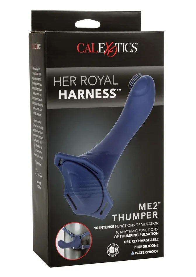 Her Royal Harness Me2 Thumper StrapOn with Silicone Rechargeable Dildo Her Royal Harness Female Sex Toys