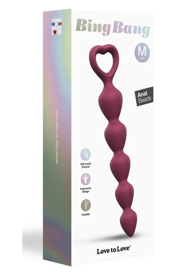 Love to Love Bing Bang Silicone Anal Beads Male Sex Toys
